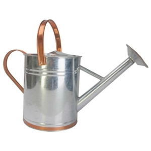 84895 Watering Can, 2 gal Can, Steel, Galvanized